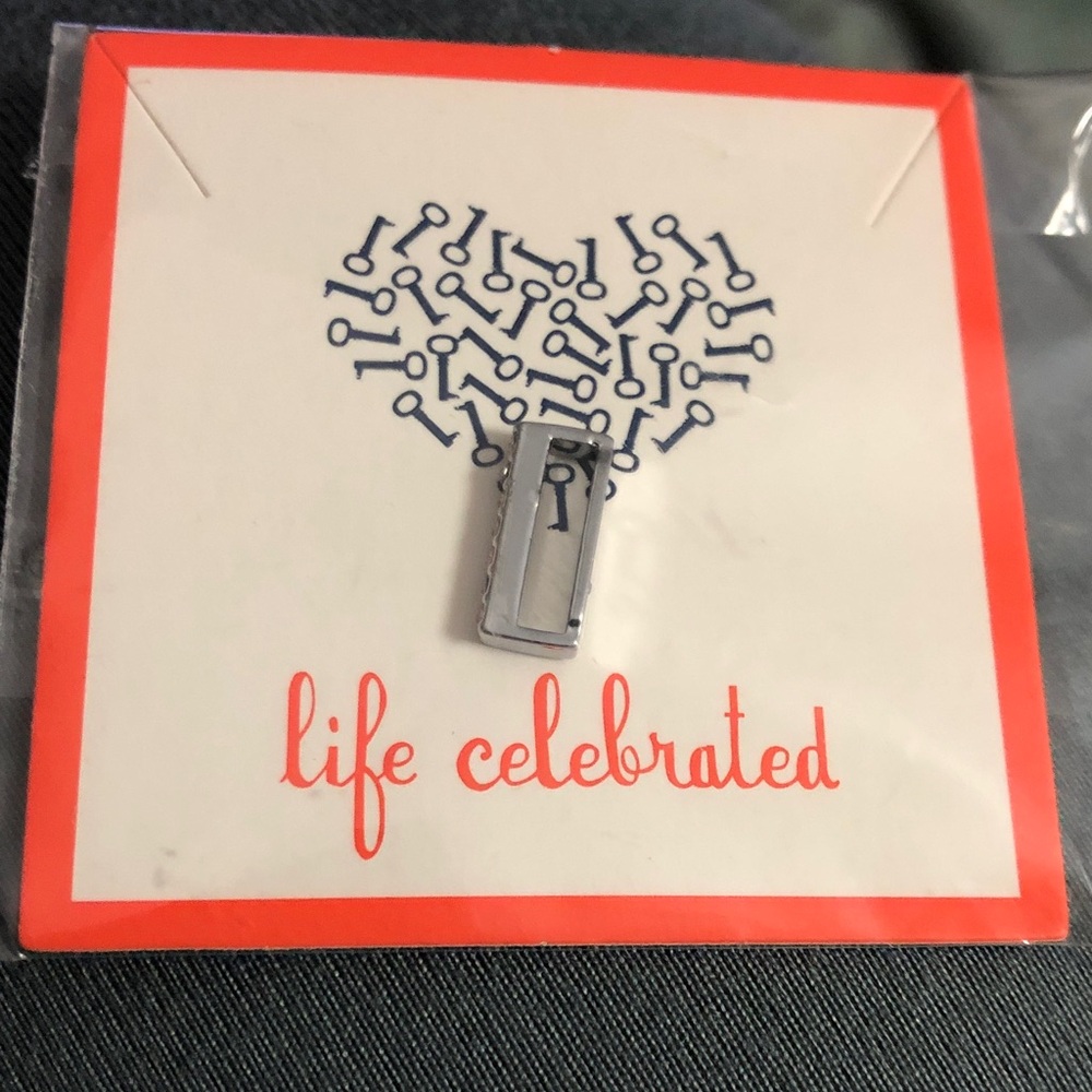 Elegant Silver Toned Rhinestone Charm for KEEP Bracelet